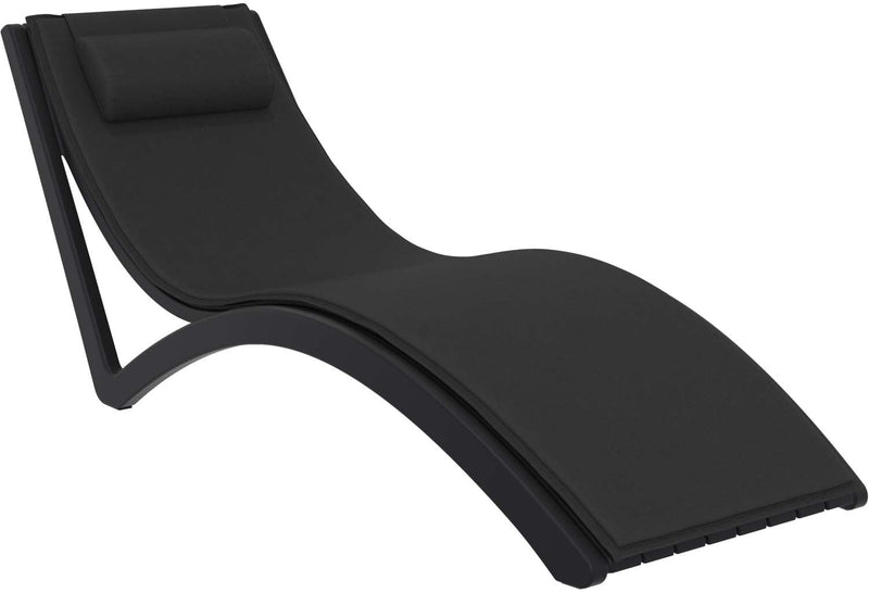 Slim Sunlounger with Cushion