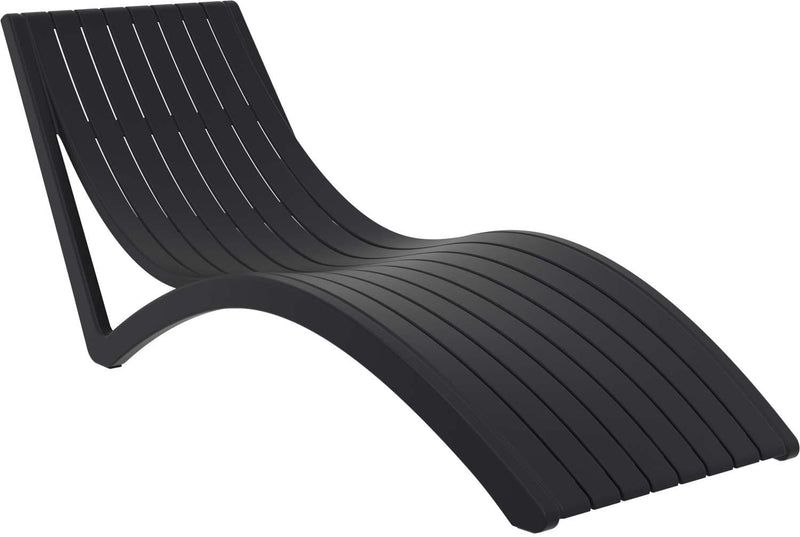 Slim Sunlounger with Cushion