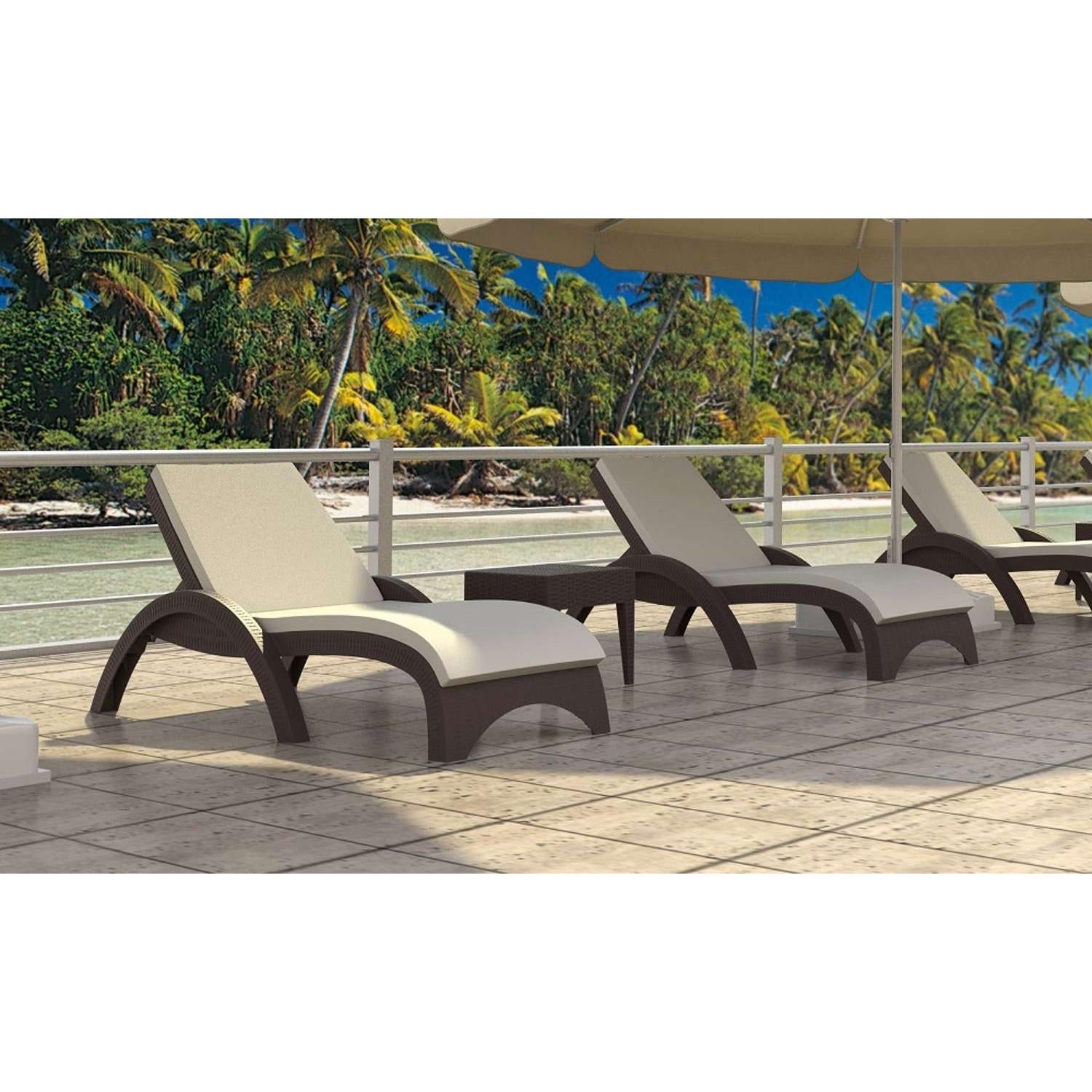 Siesta Fiji Sun Lounger/Miami Side Table 6 Pc Package-Elite Office Furniture