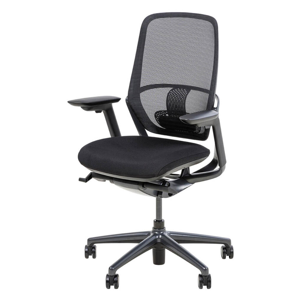 Astral Executive Task Chair - No Arms - Black Back/Black Seat - Seat height: 453mm-573mm