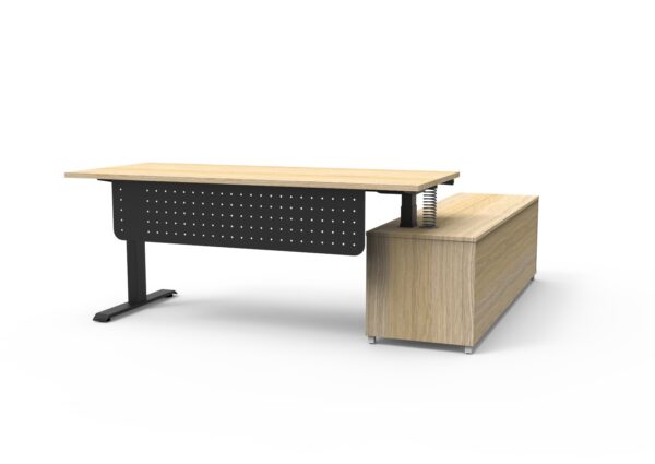 Boost Electric Height Adjustable - Executive Desk With Cabinet