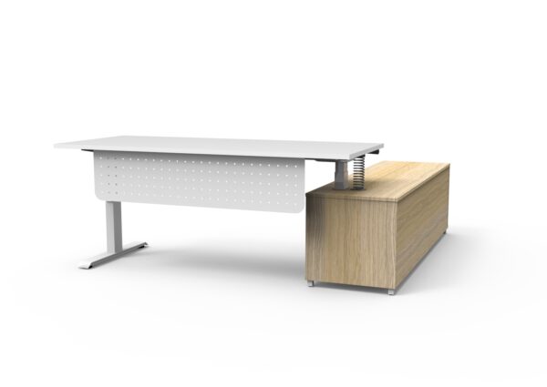 Boost Electric Height Adjustable - Executive Desk With Cabinet