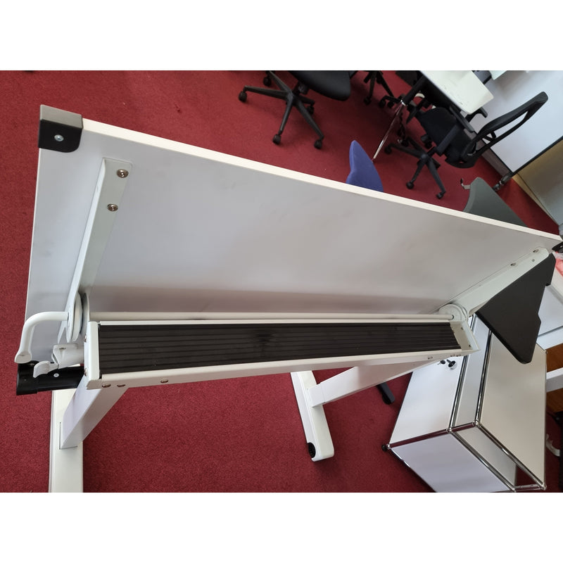 Versarise Height Adjustable Drafting Table Pneumatic Flip Top Table