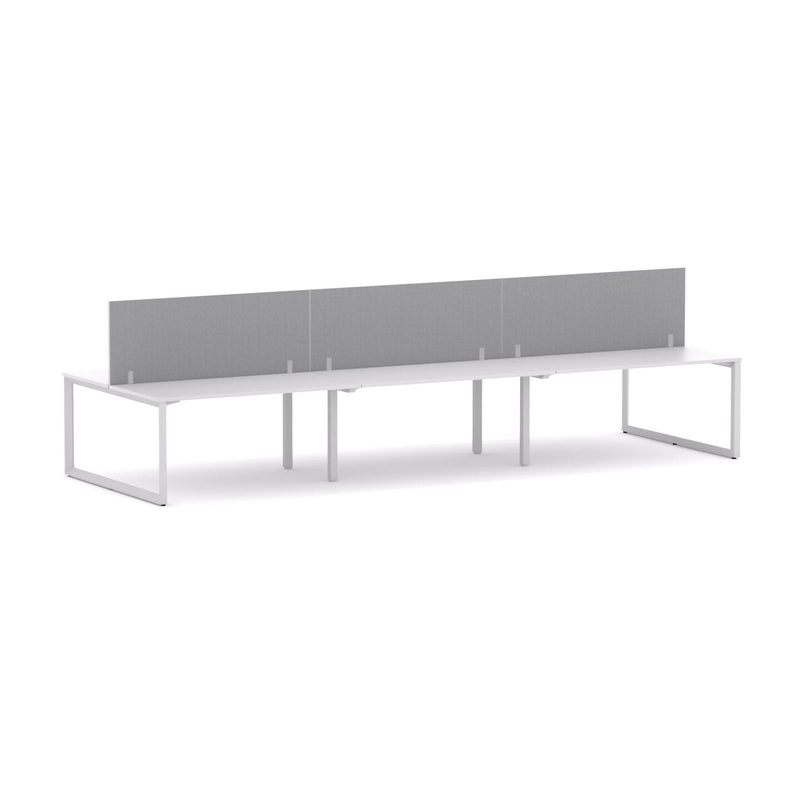 Anvil 6-Person Double-sided Desk Workstation Includes: Edge25 Screen