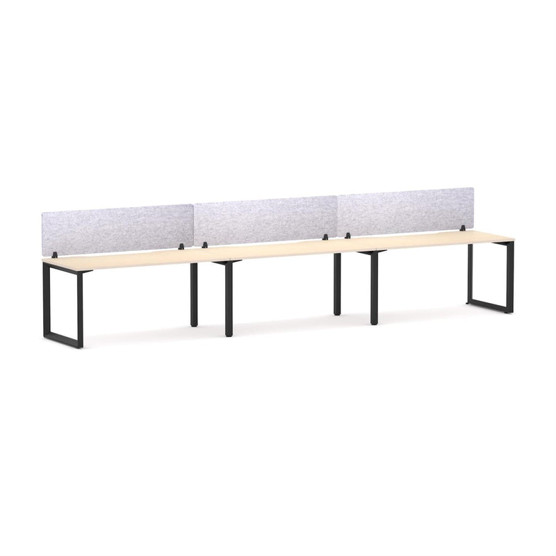 Anvil 3 User Single-Sided Desks, 50x50mm Triangular Loop Leg Design Includes: AcoustiQ Screen