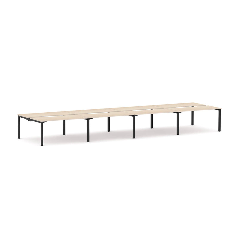 Axis Stretch 8-Person Double-sided Desk Workstation