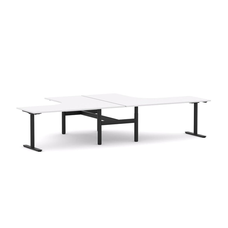 Agile Fixed Round 2-Person 90° Workstation