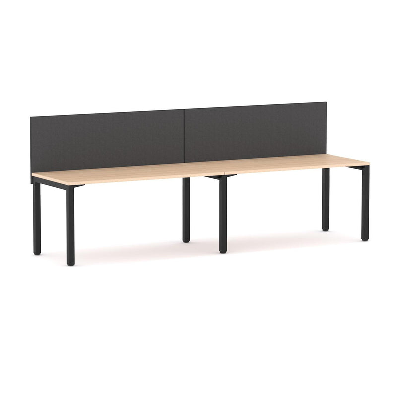 Axis 2 User Single-Sided Desks, 50x50mm Square Leg Design. Includes: Edge25 Screen
