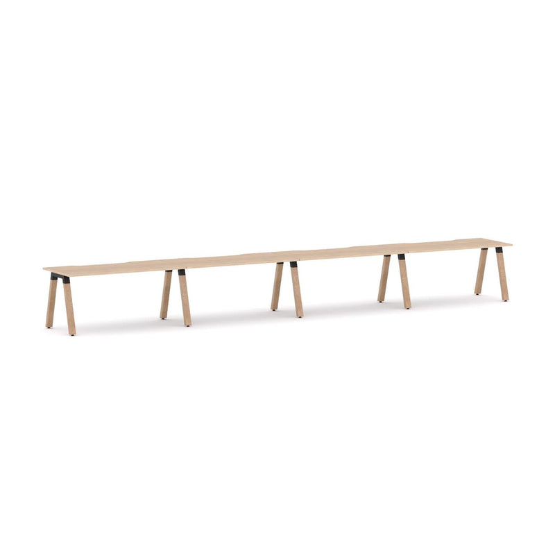 Plantation 4-Person Single-sided Desk Workstation