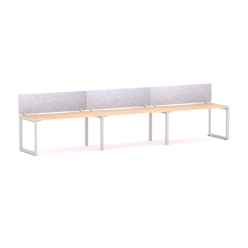 Anvil 3 User Single-Sided Desks, 50x50mm Triangular Loop Leg Design Includes: AcoustiQ Screen