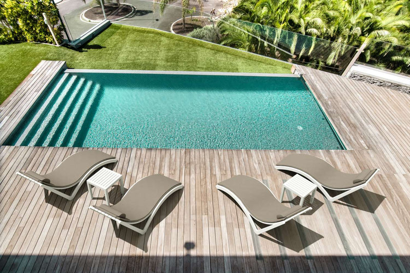 Slim Sunlounger with Cushion