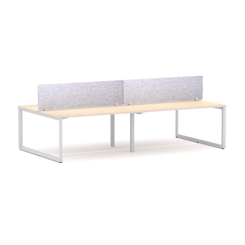 Anvil 4-Person Double-sided Desk Workstation Includes: AcoustiQ Screen