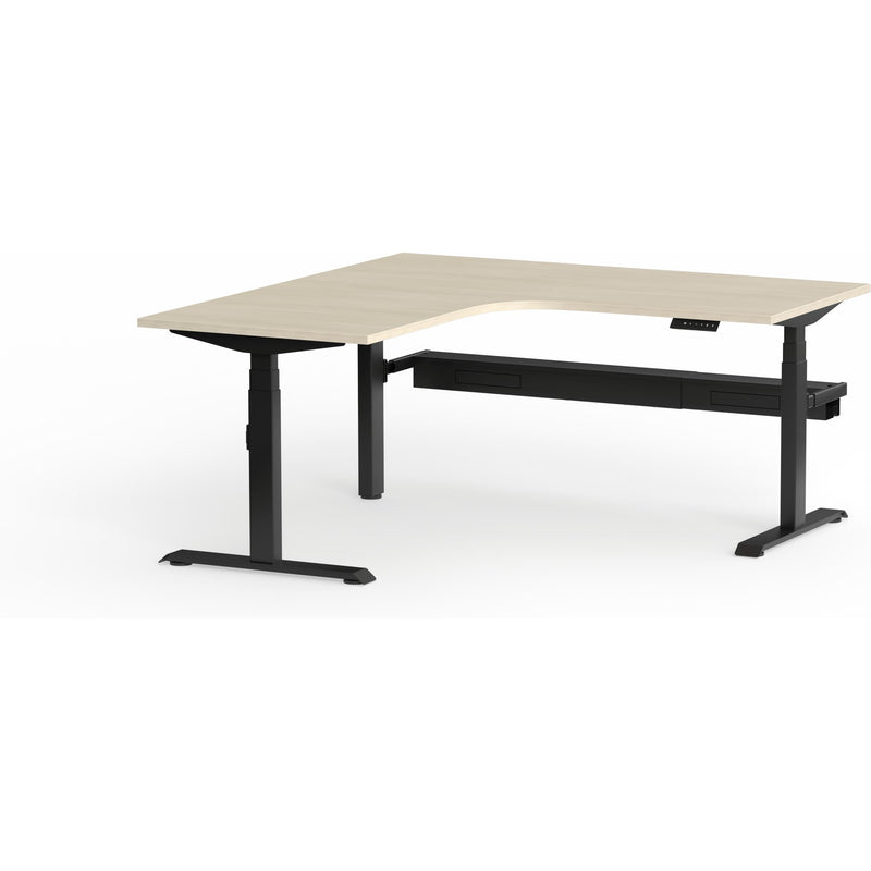 Montana Electric Standing 90Deg Corner Workstation (3 Stages)