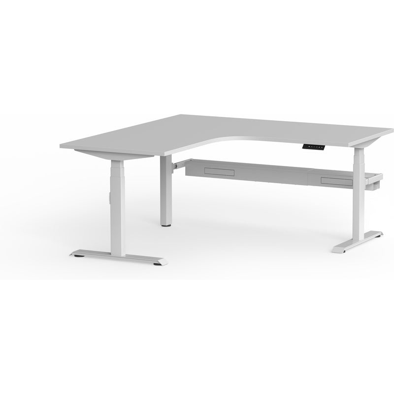 Montana Electric Standing 90Deg Corner Workstation (3 Stages)