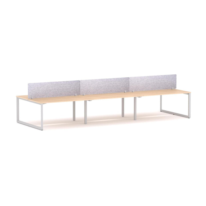 Anvil 6-Person Double-sided Desk Workstation Includes: AcoustiQ Screen