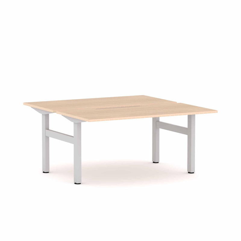 Klass Fixed 2-Person Double-sided Desk Workstation