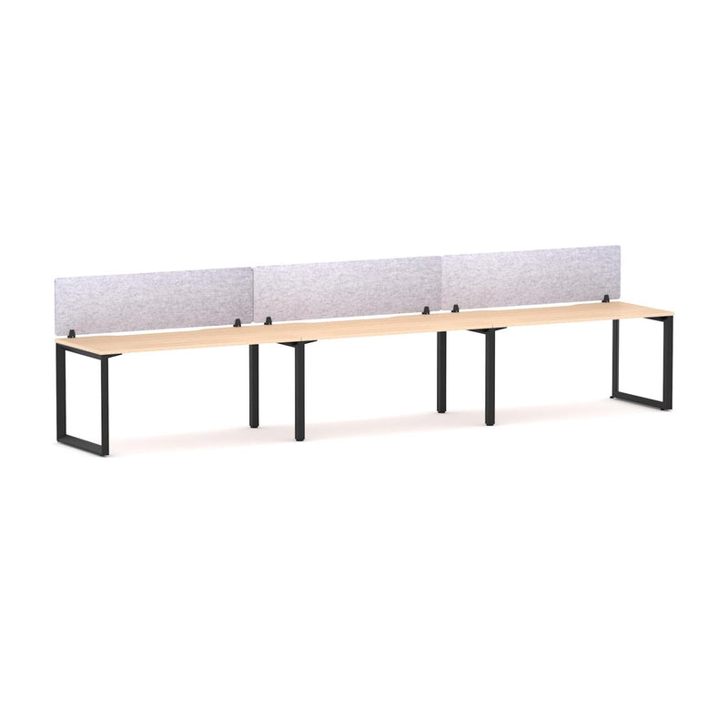 Anvil 3 User Single-Sided Desks, 50x50mm Triangular Loop Leg Design Includes: AcoustiQ Screen