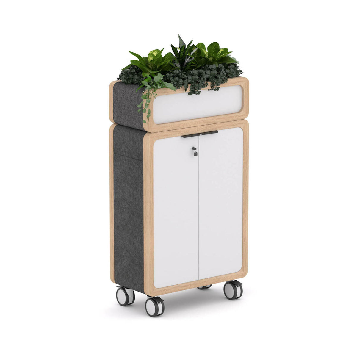 Rover Mobile Cupboard with Planter Box