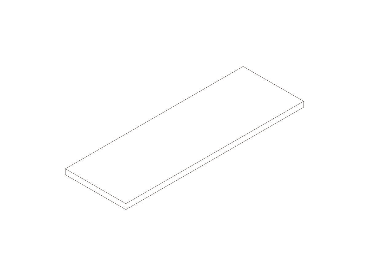 Axis Shelf for W900mm Bookcase: W900mm x D315mm x H18mm - White