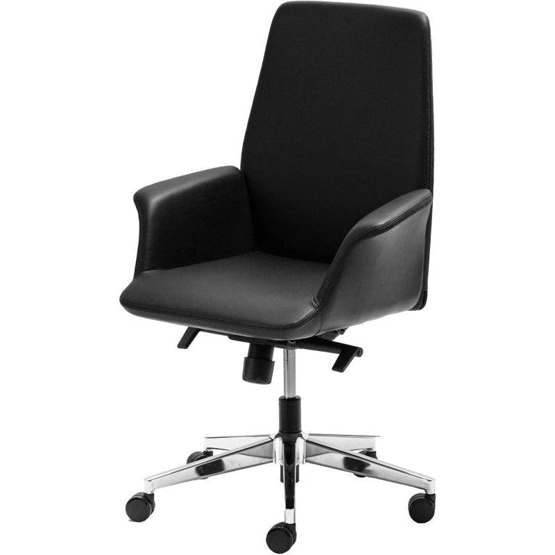Accord Leather Medium Back Chair