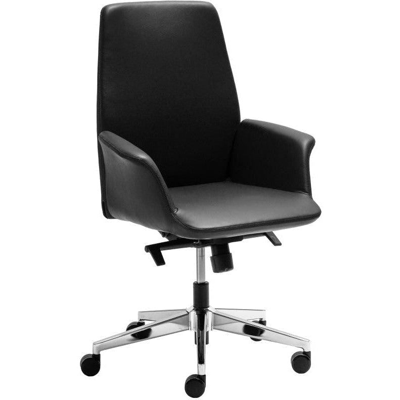 Accord Leather Medium Back Chair