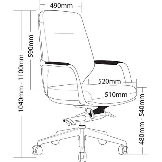 Acura Knee Tilt Mechanism Executive Chair