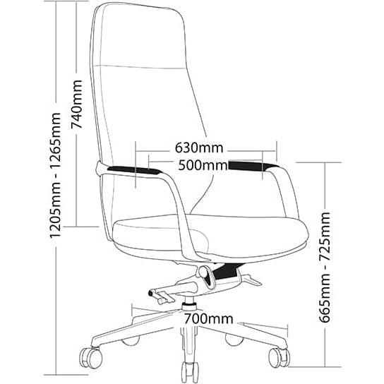 Acura Knee Tilt Mechanism Executive Chair