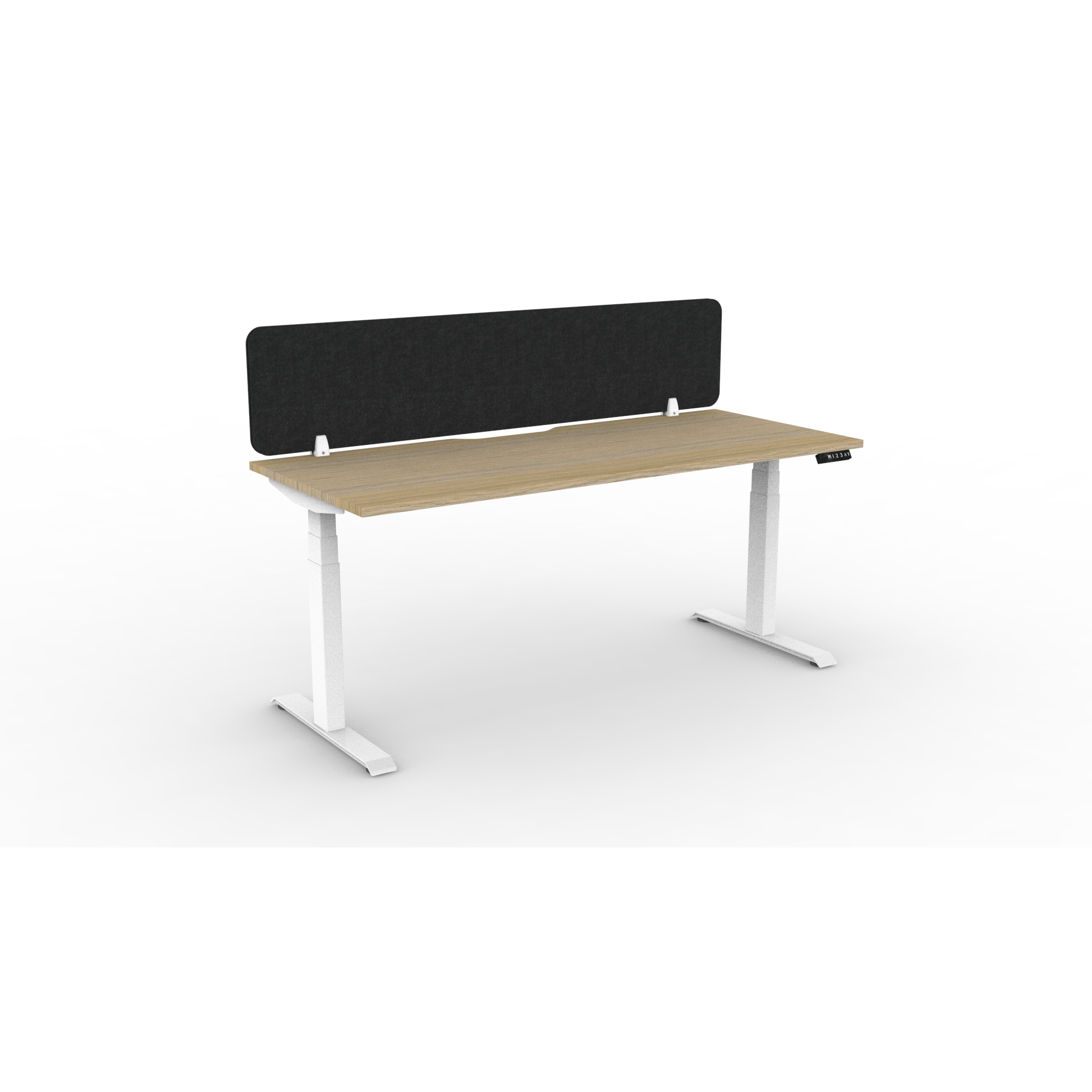 BOOST Plus + Electric Height Adjustable Single Sided Workstation with Eco Screens-Elite Office Furniture