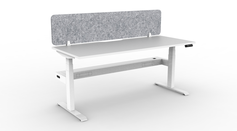 BOOST Plus + Electric Height Adjustable Single Sided Workstation with Eco Screens