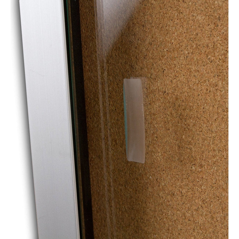 Be Noticed Sliding Door Notice Cases - Corkboard