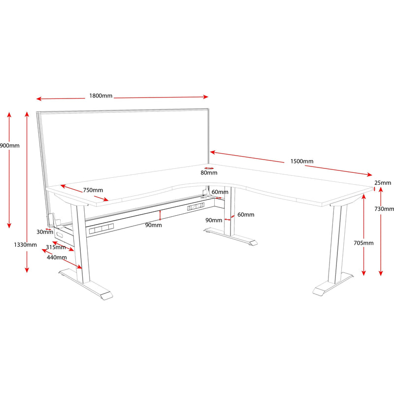 Boost Static Corner Workstation