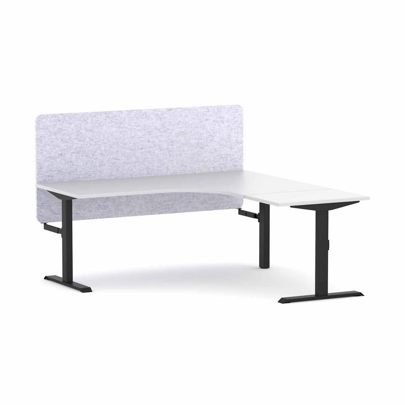 Klass Fixed 90Deg Workstation With AcoustiQ Screen