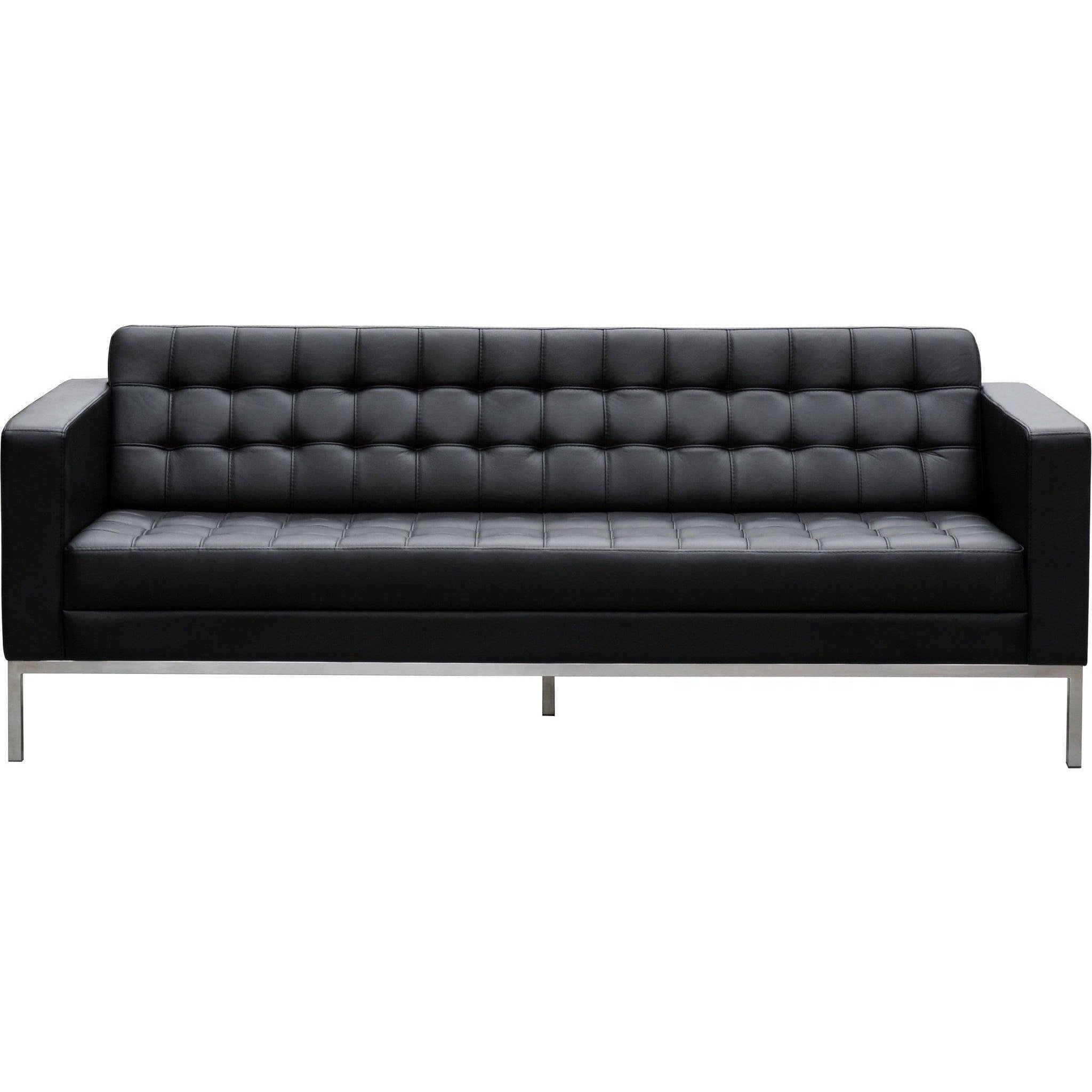 Como 3 Seater Leather Lounge