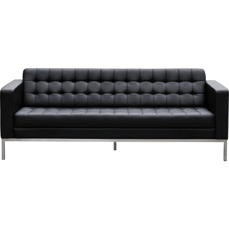 Como 3 Seater Leather Lounge