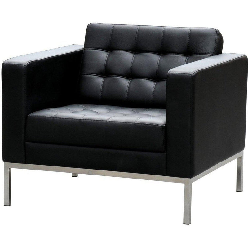 Como Single Leather Lounge