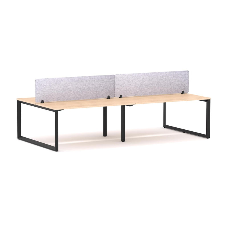 Anvil 4-Person Double-sided Desk Workstation Includes: AcoustiQ Screen