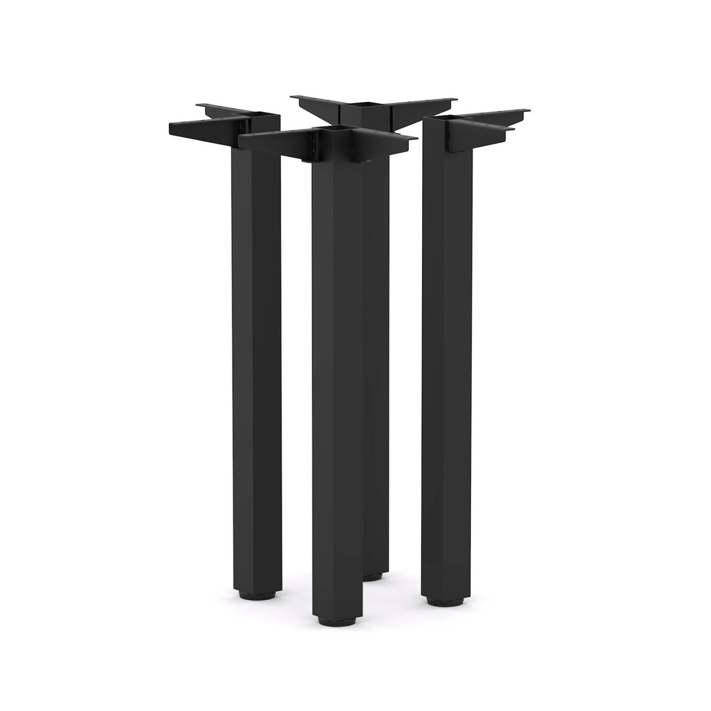 Axis Table Post Leg Set with 2 x angle fixings for worktop