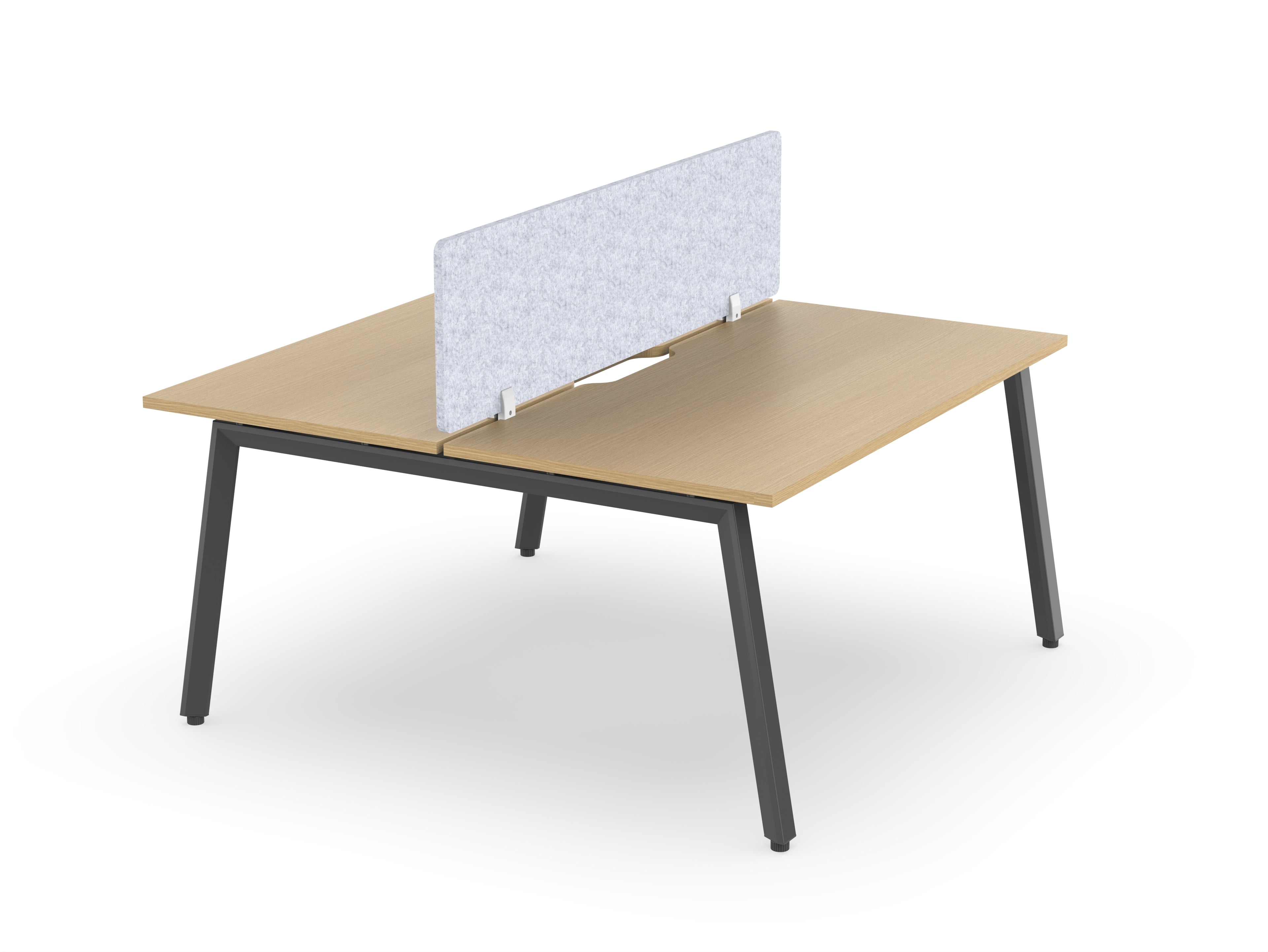 Daytona 2 Person Double Sided Workstation - With Screen