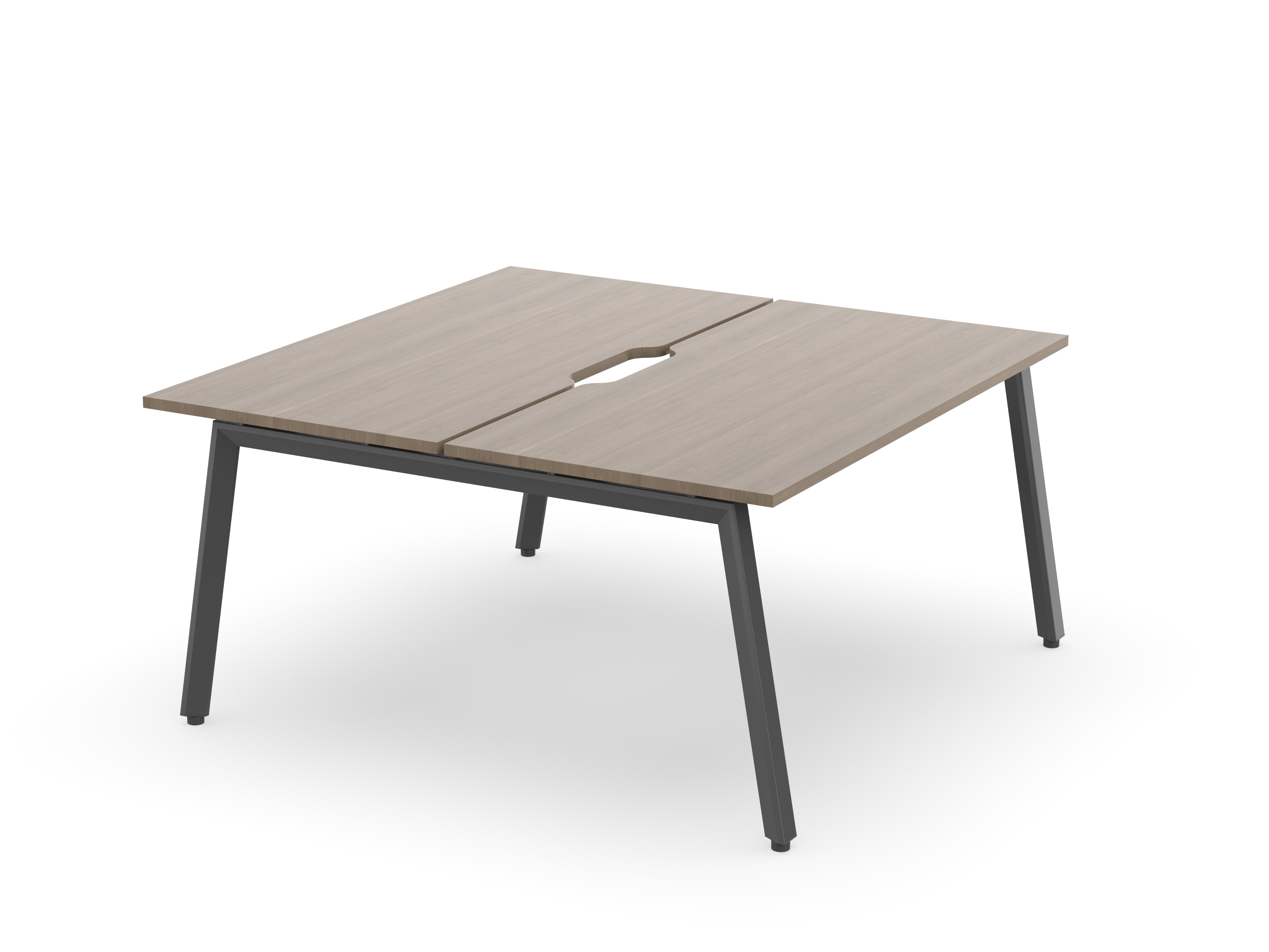 Daytona 2 Person Double Sided Workstation - Without Screen