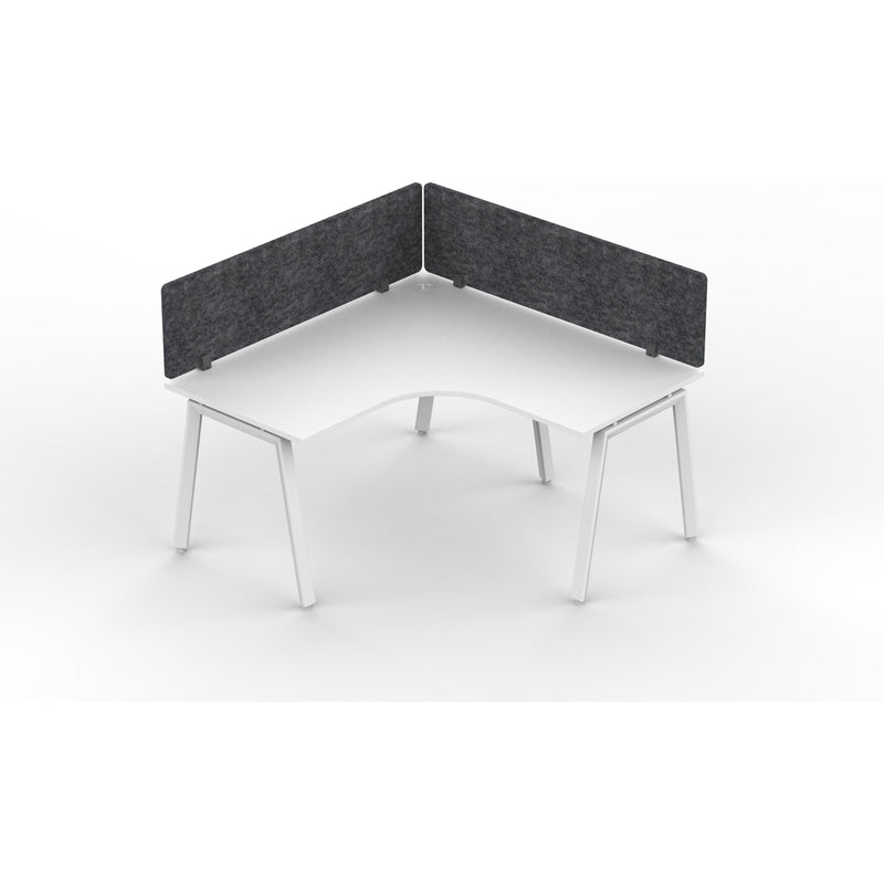 Daytona 1 Person Corner L Shape Workstation - With Screen-Elite Office Furniture