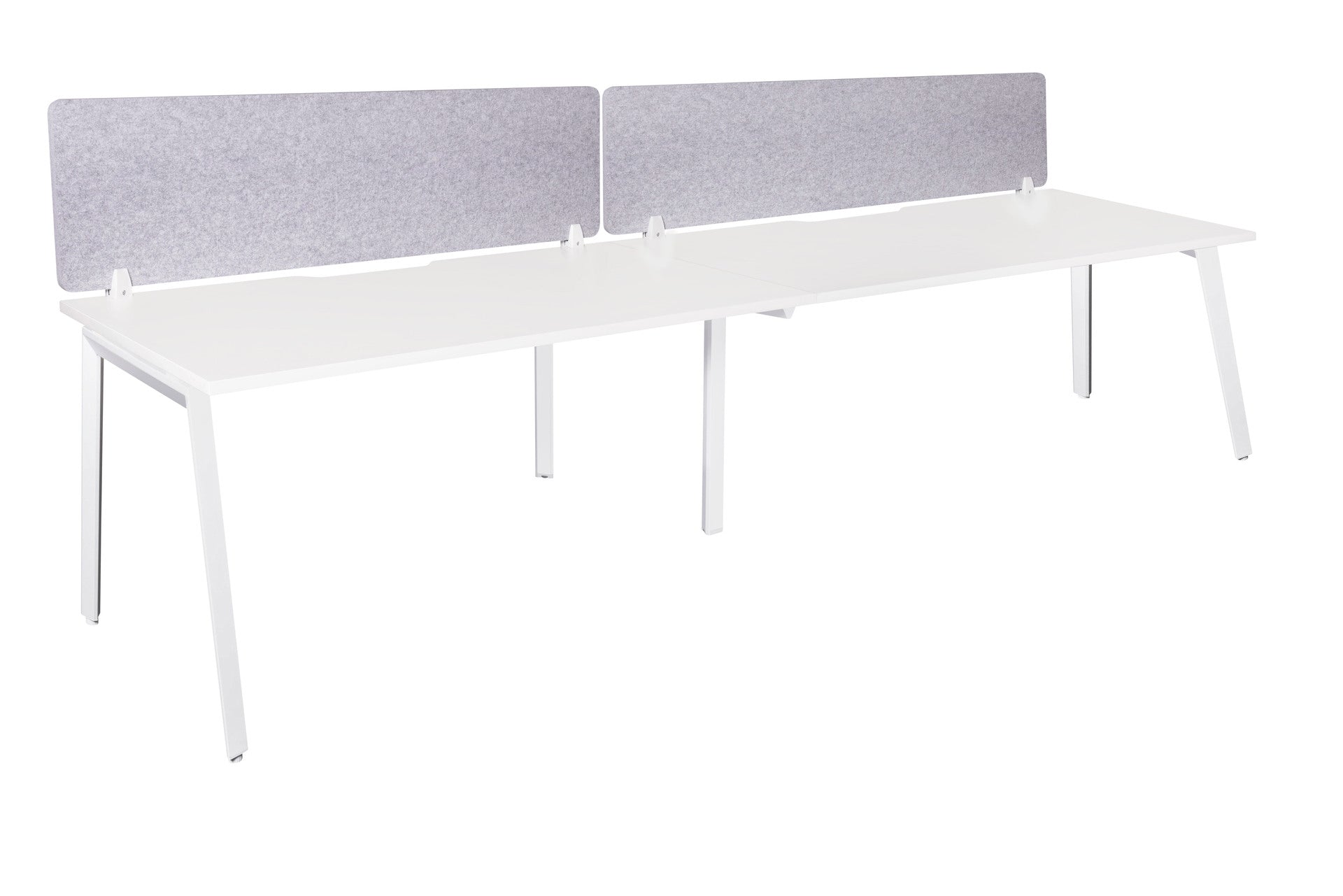 Daytona 2 Person Single Sided Workstation - With Screen