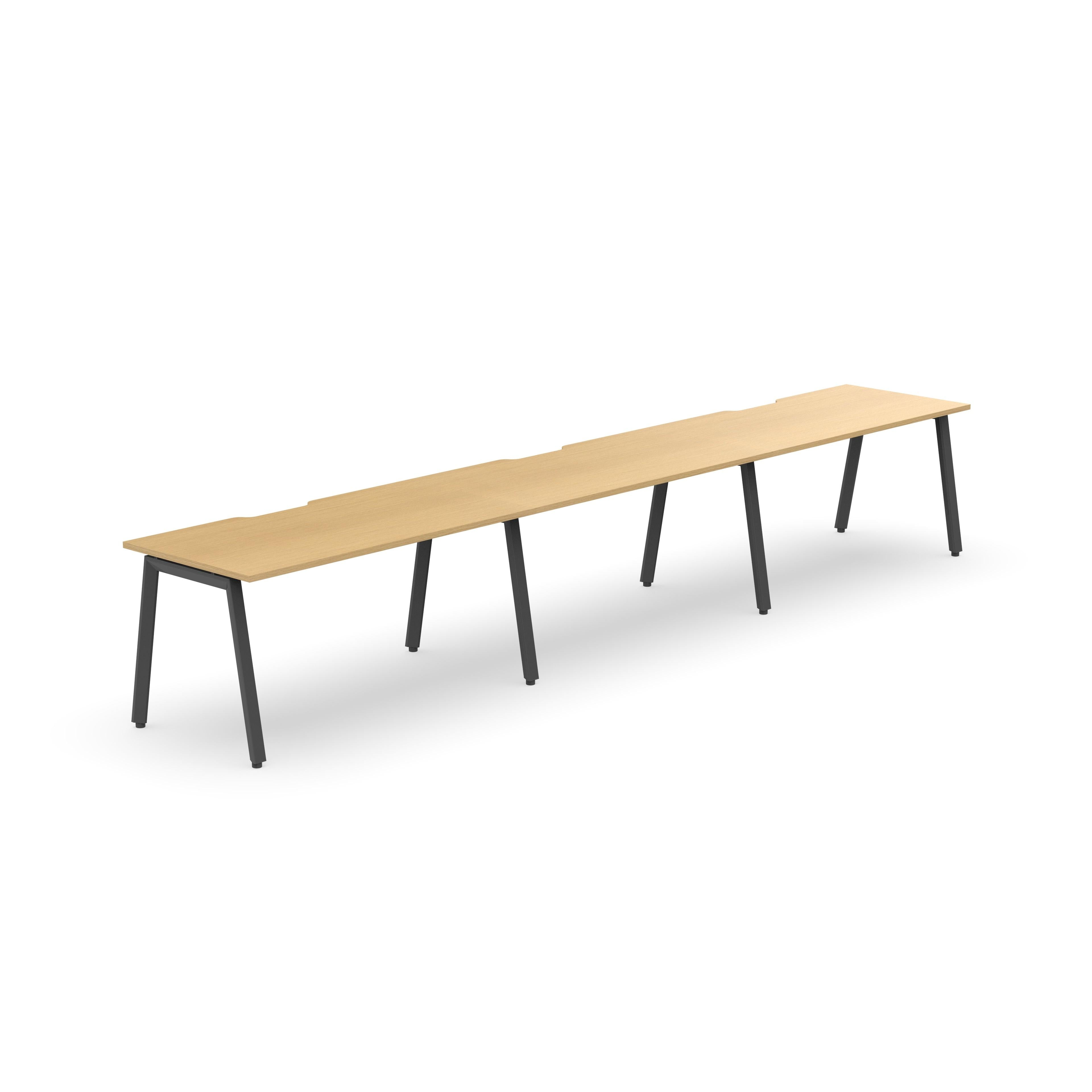 Daytona 3 Person Single Sided Workstation - Without Screen-Elite Office Furniture