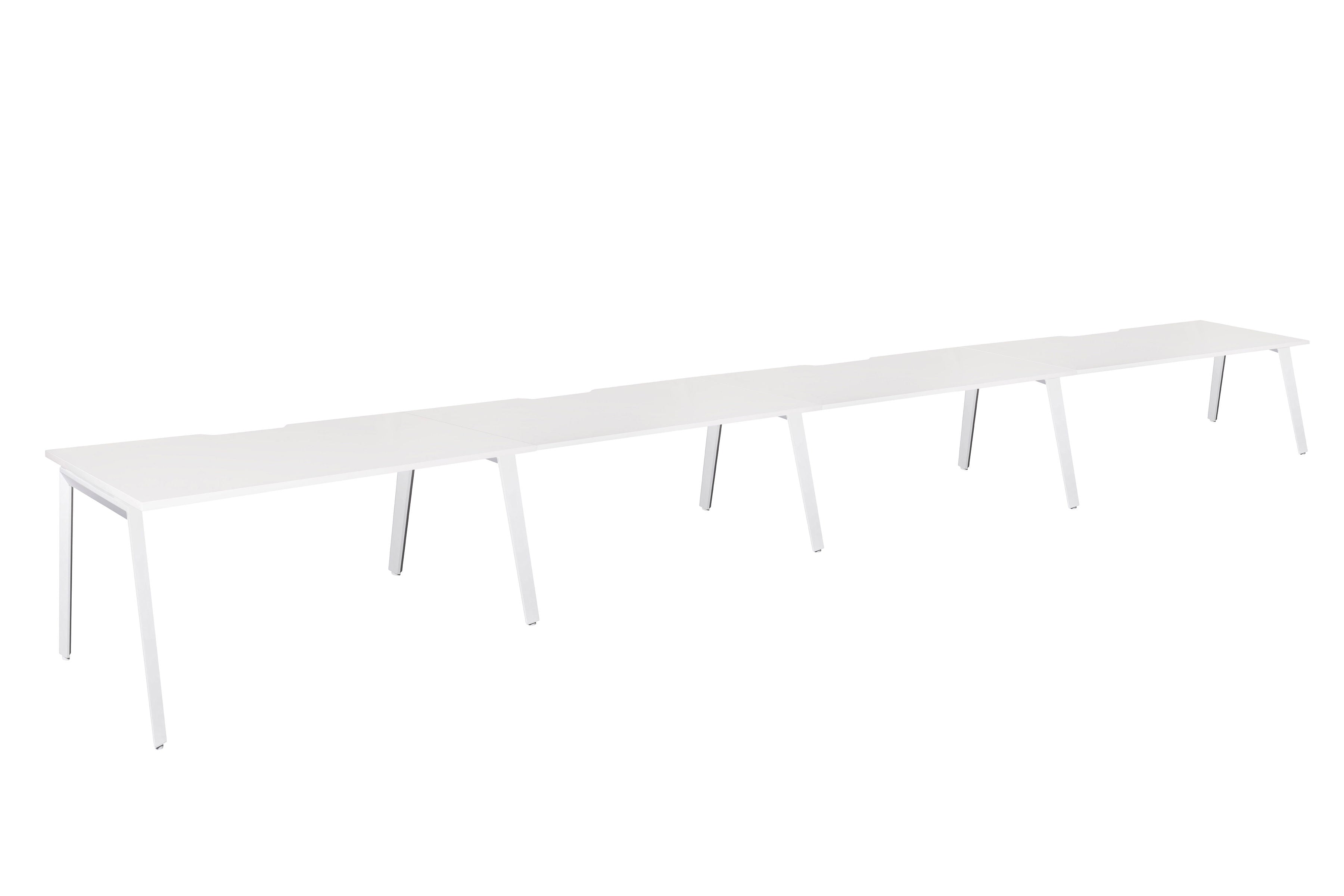 Daytona 4 Person Single Sided Workstation - Without Screen