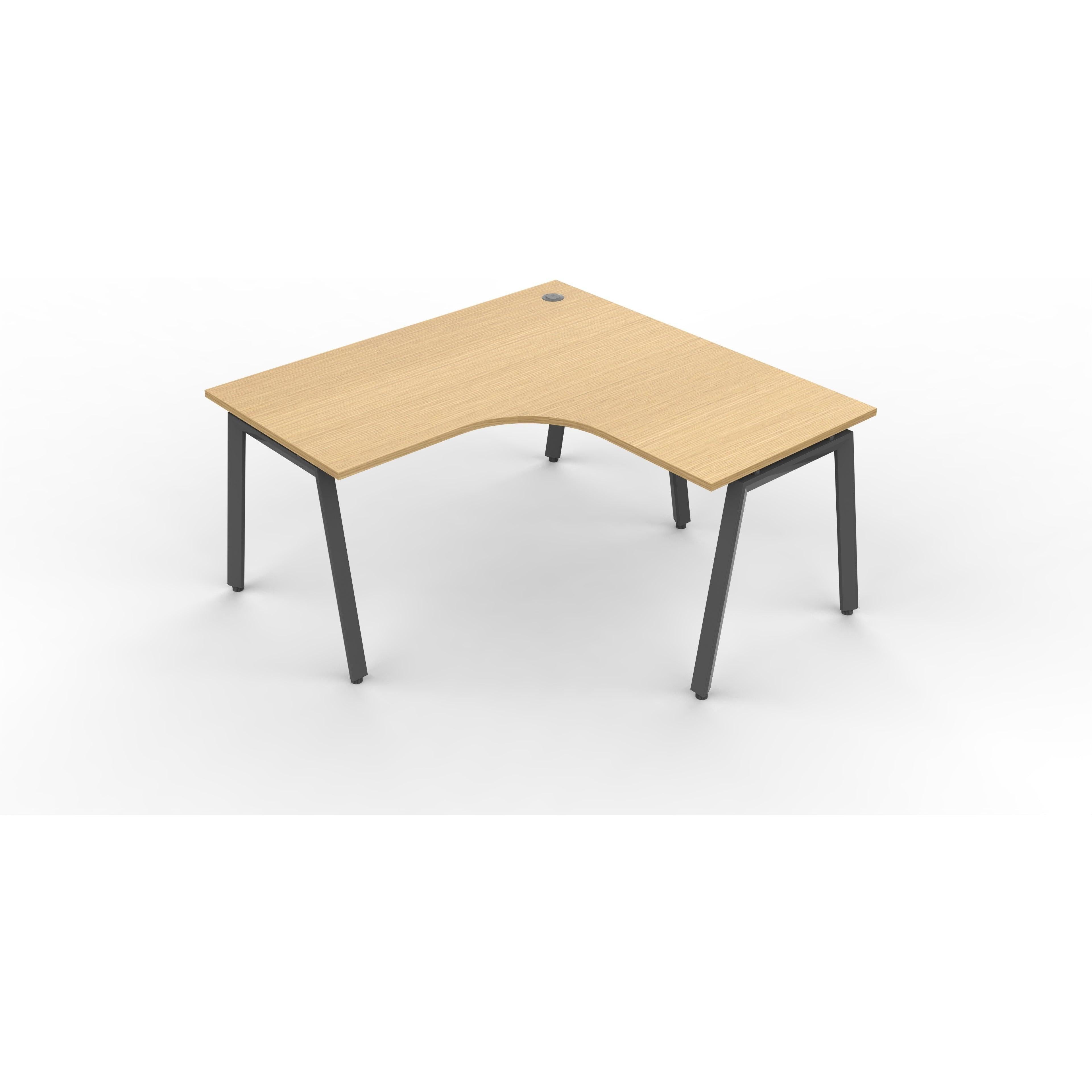 Daytona 1 Person Corner L Shape Workstation - Without Screen