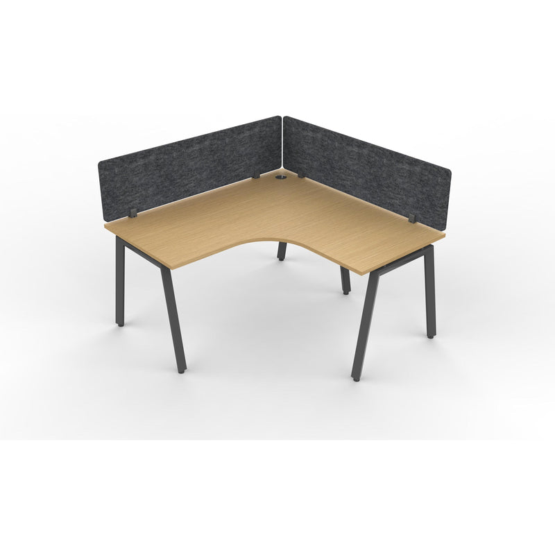Daytona 1 Person Corner L Shape Workstation - With Screen-Elite Office Furniture