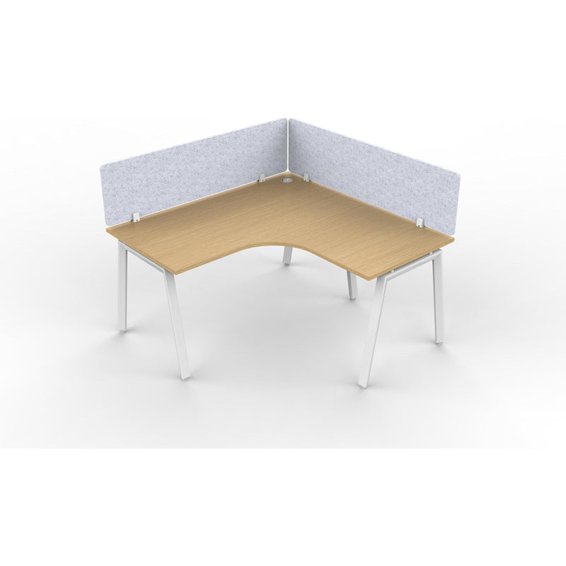 Daytona 1 Person Corner L Shape Workstation - With Screen-Elite Office Furniture