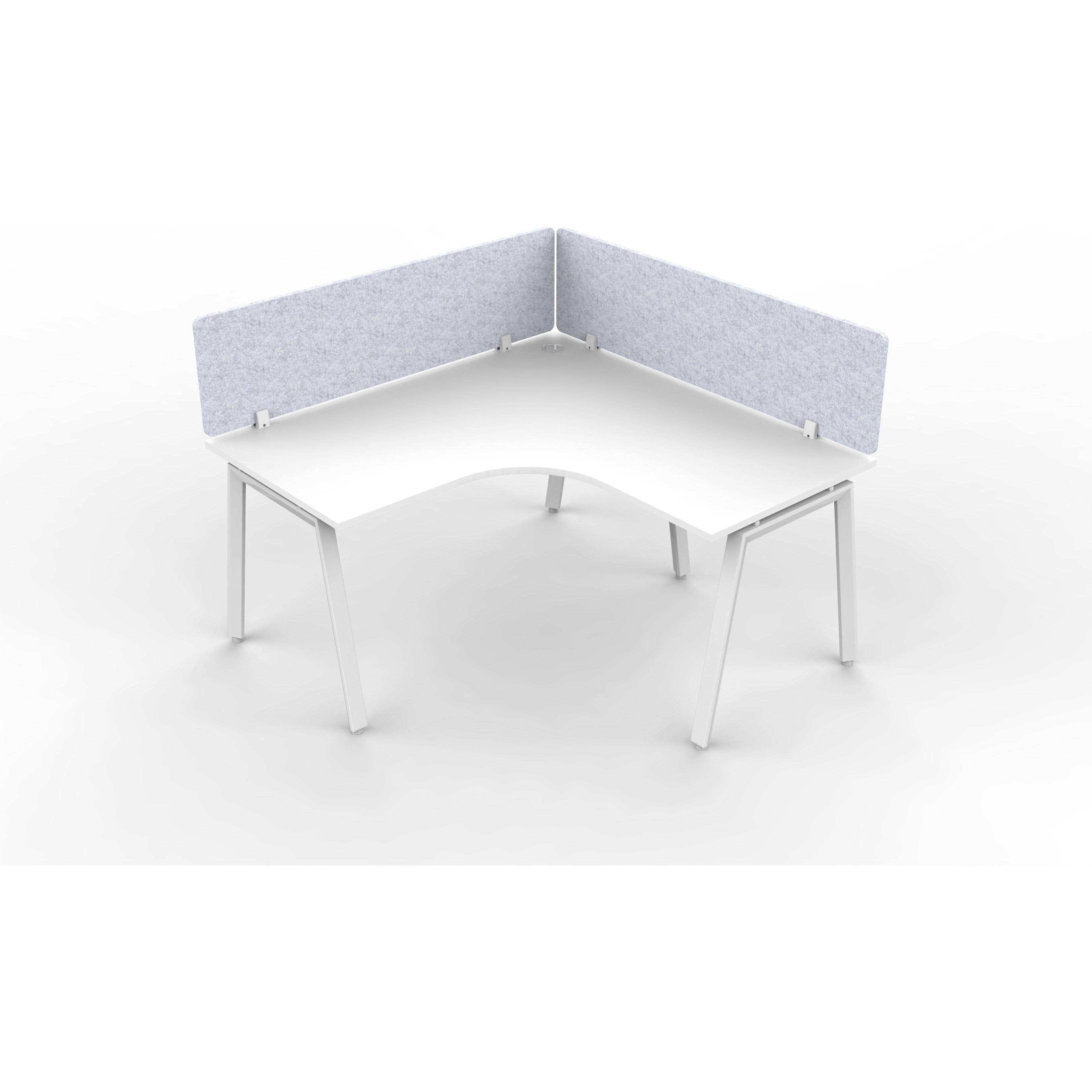 Daytona 1 Person Corner L Shape Workstation - With Screen-Elite Office Furniture