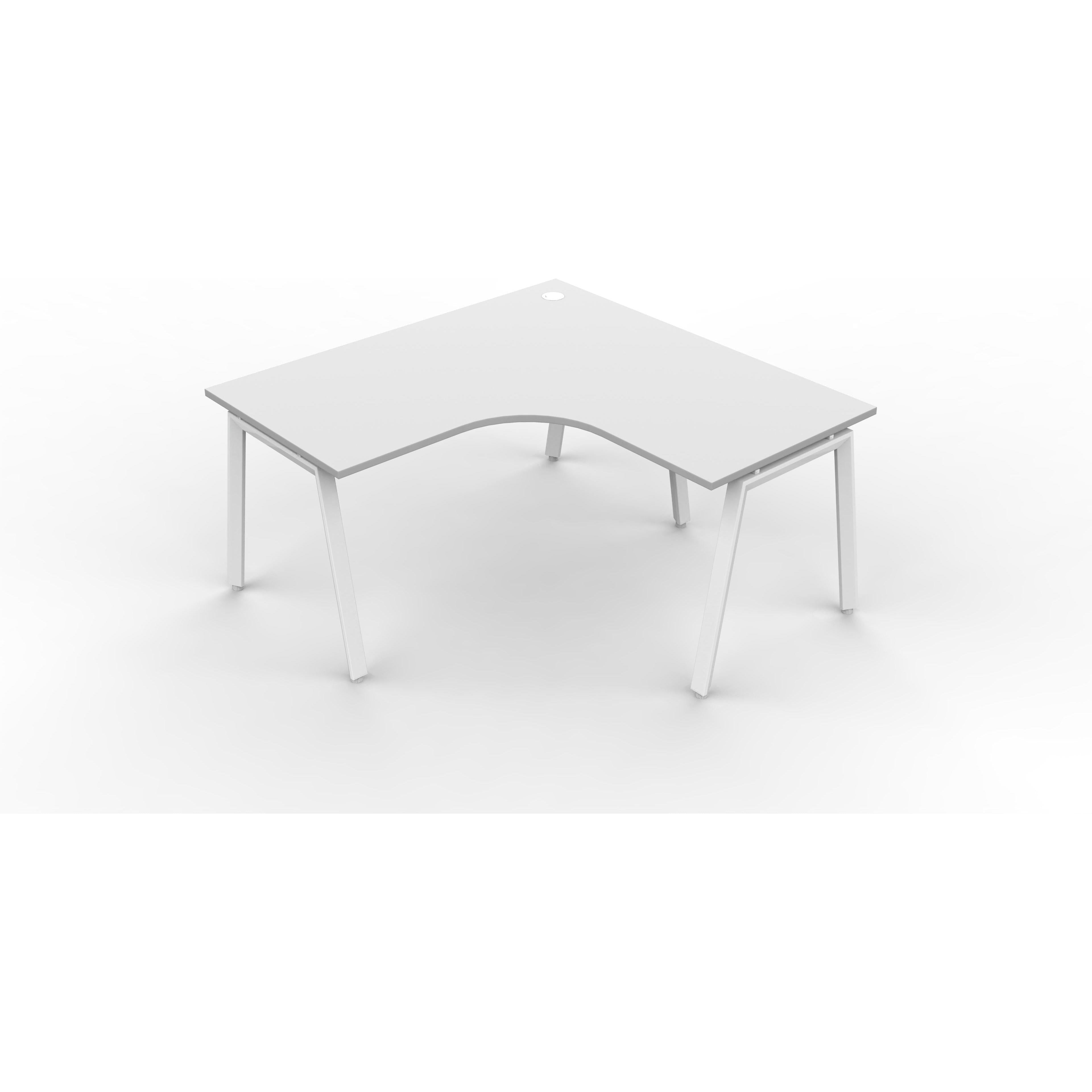 Daytona 1 Person Corner L Shape Workstation - Without Screen-Elite Office Furniture