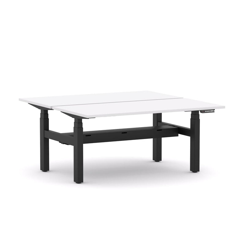 AgileMotion+ 3C/2M Electric Rectangle 2-Person Double-sided Desk Workstation