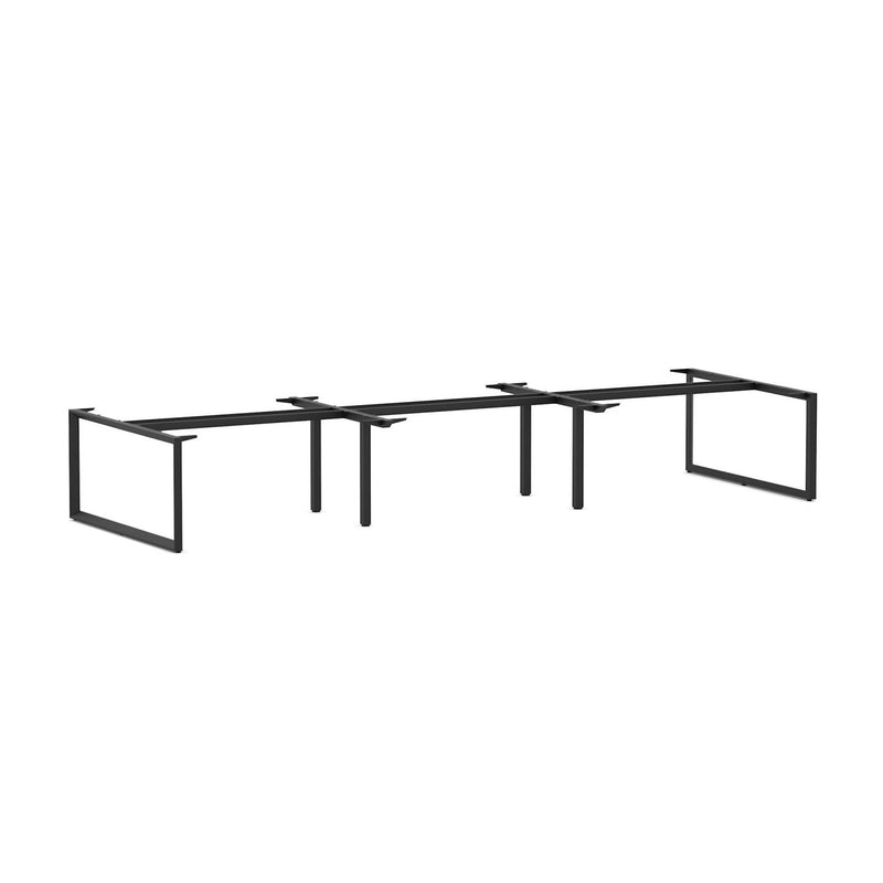 Anvil 6-Person Double-sided Desk Workstation Frame Only